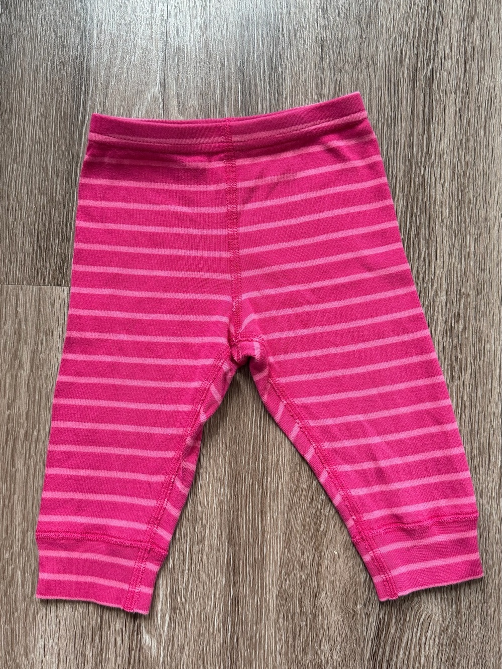 Hanna Andersson Hot Pink & Light Pink Striped Kids Leggings